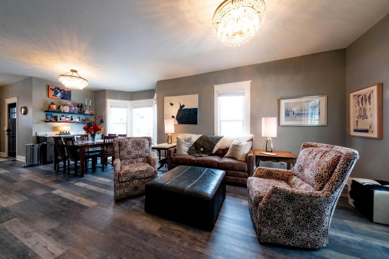 Contemporary Sheridan Home with Porch - Walk Downtown