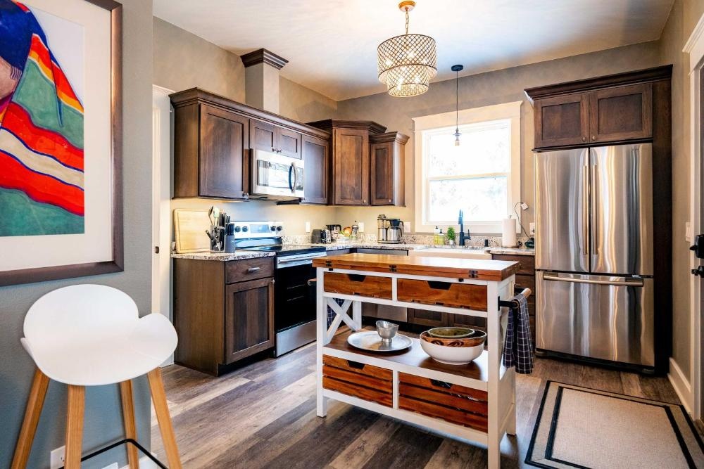 Contemporary Sheridan Home with Porch - Walk Downtown